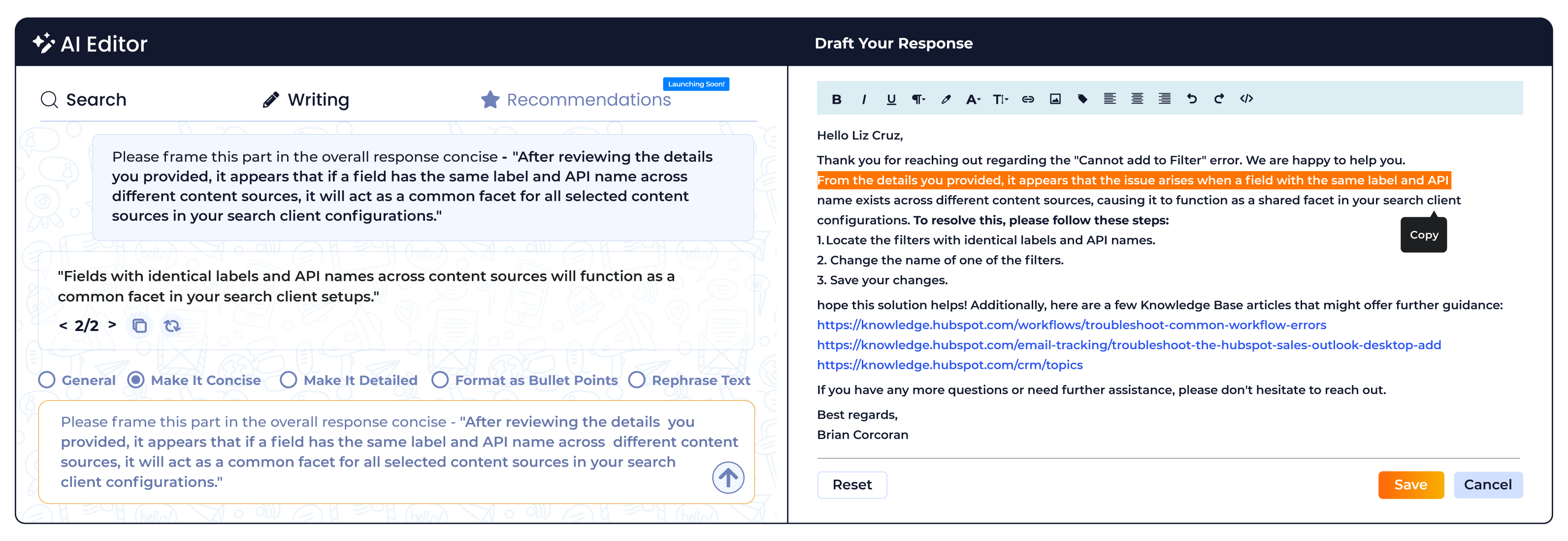 Customizable Response Tone for Personalized Interactions