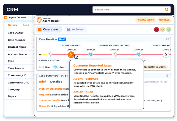 Holistic View of Case Timeline for Contextual Case Insights