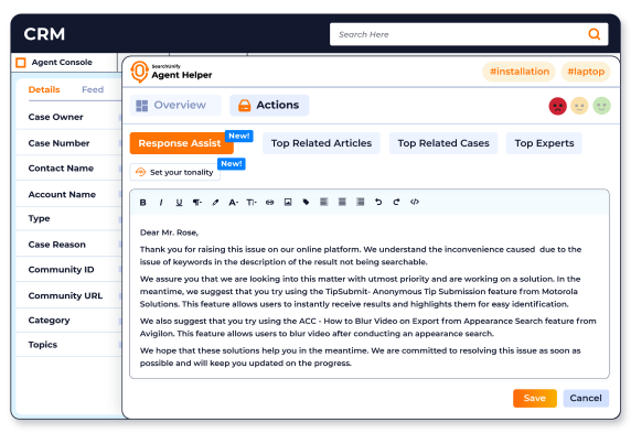 Response Assist for Improved Mean Time To Resolution