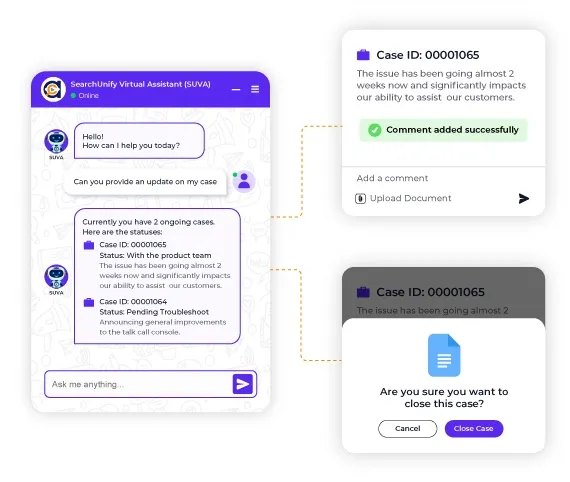 Supercharge Self-service with Streamlined Case
Management