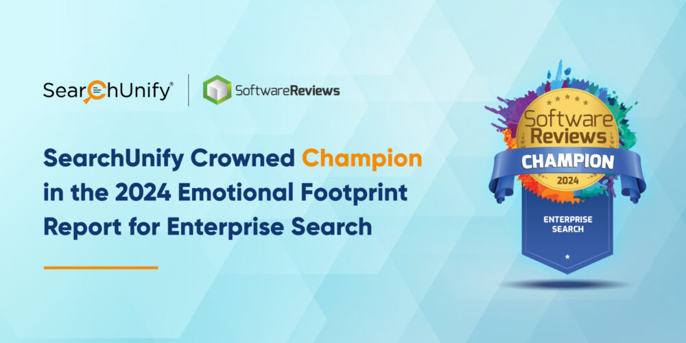 SearchUnify: Crowned Champion in the 2024 Emotional Footprint Report for Enterprise Search