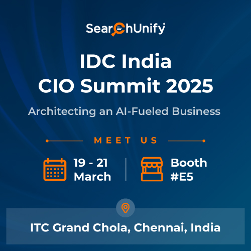 SearchUnify at IDC India CIO Summit 2025